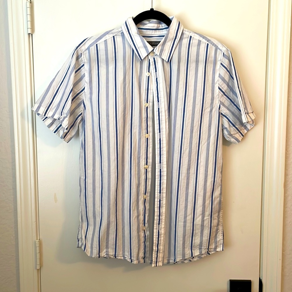 Size M | Slate & Stone Short Sleeve Button Down